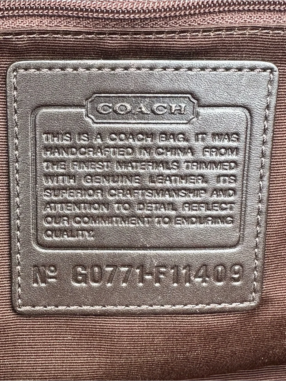 Coach Patchwork Leather Tote Bag in Brown/Tan